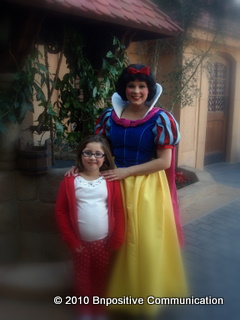 Abby and Snow White at Disney World